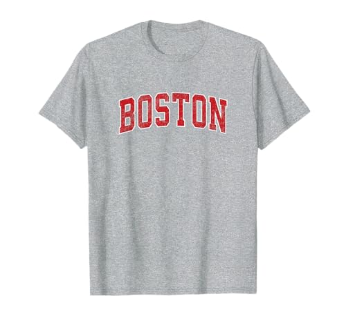 Boston Massachusetts MA Vintage Athletic Sports Design T-Shirt