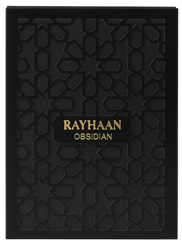 Image of Rayhaan Obsidian Eau de Parfum for Men, Woody Spicy Amber Fragrance, Long Lasting, 100ml