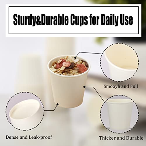 Siuq 600 Pack 3 Oz Paper Cups, Disposable Bathroom Cups, Small Mouthwash Cups, Hot/Cold Beverage Drinking Cup For Party, Picnic, Bbq, Travel, And Communion (White) #TOP3