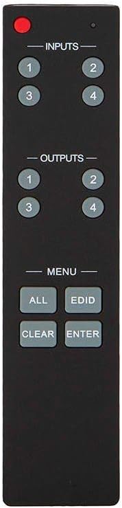 Infrared remote control for the Monoprice Blackbird HDMI Matrix.