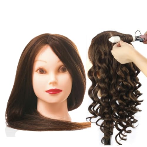 Cabeça De Boneca Cabelo Misto Cabelo Humano E Sintético 50cm
