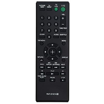 RMT-D187A Replacement Remote Control fit for Sony DVD CD Player DVP-NS718H DVP-SR500H DVP-SR101P DVP-SR200P DVP-SR401HP DVP-NS710H DVP-SR400P DVP-NS611HP DVP-SR500HP DVP-SR510P