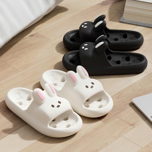 Premium Comfort Rabbit Quick Dry Drainage Hole Slides Sandals Summer Slippers For Men Indoor Outdoor Bathroom Footwear2