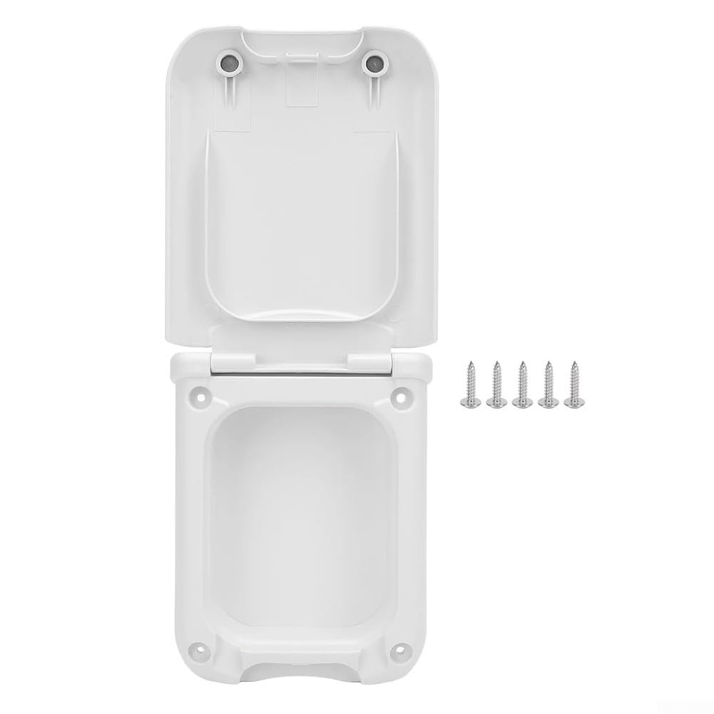 Electrical Outlet Box for Trailers - Double Secure Closure, for RV and Power Socket Installation