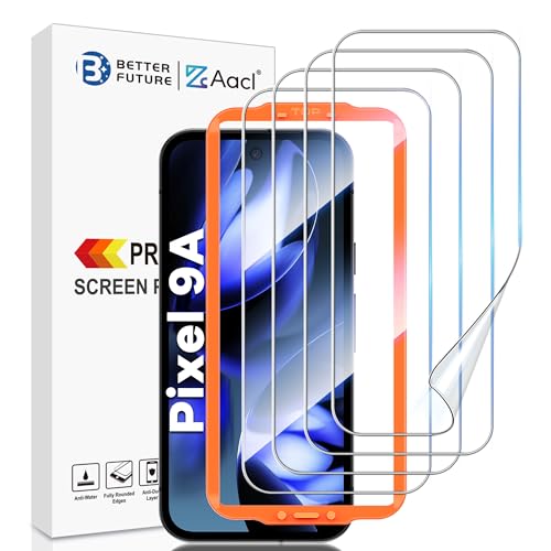AACL [3+3 Pack] Screen Protector Tempered Glass for Google Pixel 6a 5G 6.1'' [2022] with Camera Lens Protector - [Fingerprint Compatible][Alignment Tool] Pixel 6a (2022-6.1")