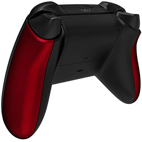 Image of eXtremeRate Controller Grip for Xbox Series X & S, Scarlet Red Soft Touch Comfortable Left Right Side Rails, Replacement Parts Rear Shell for Xbox Core Wireless Controller