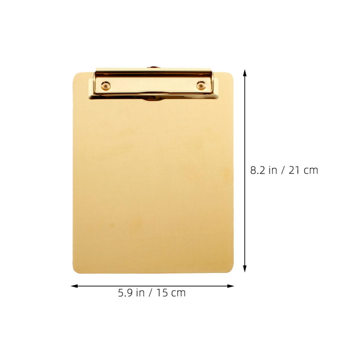 2 Stück A5 Klemmbretter aus Edelstahl in Gold Praktisches Klemmbrett mit Robustem Metallclip Portable Zwischenablage für Büro und Dokumentenorganisation