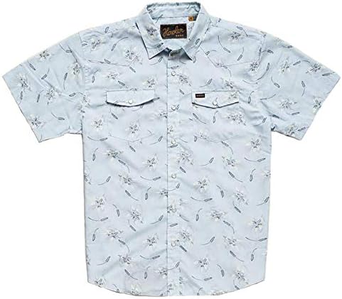Howler Brothers H Bar B Snapshirt - Grainfields Print : Shower Blue - Medium
