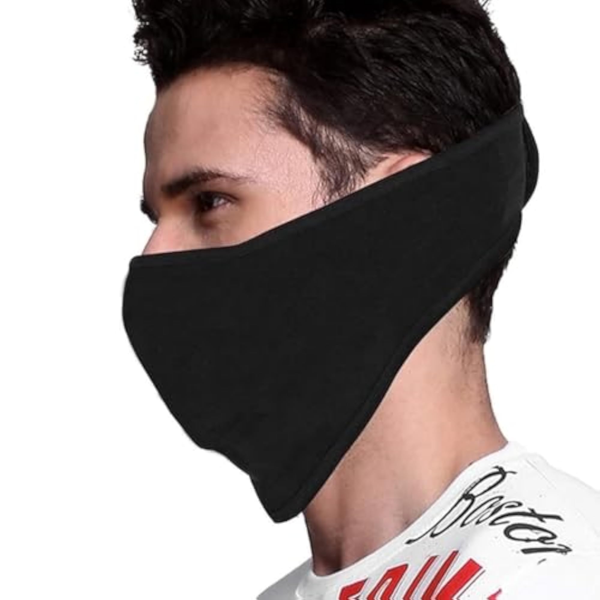 Biker Face Mask for Helmet, Pack of 3 Cotton Masks