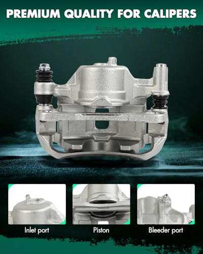 Image of SCITOO 19B1493 19B1492 Front Left & Right Disc Brake Calipers Assembly w /Bracket For Hyundai For Accent /For Excel /For Scoupe,For Mitsubishi For Precis