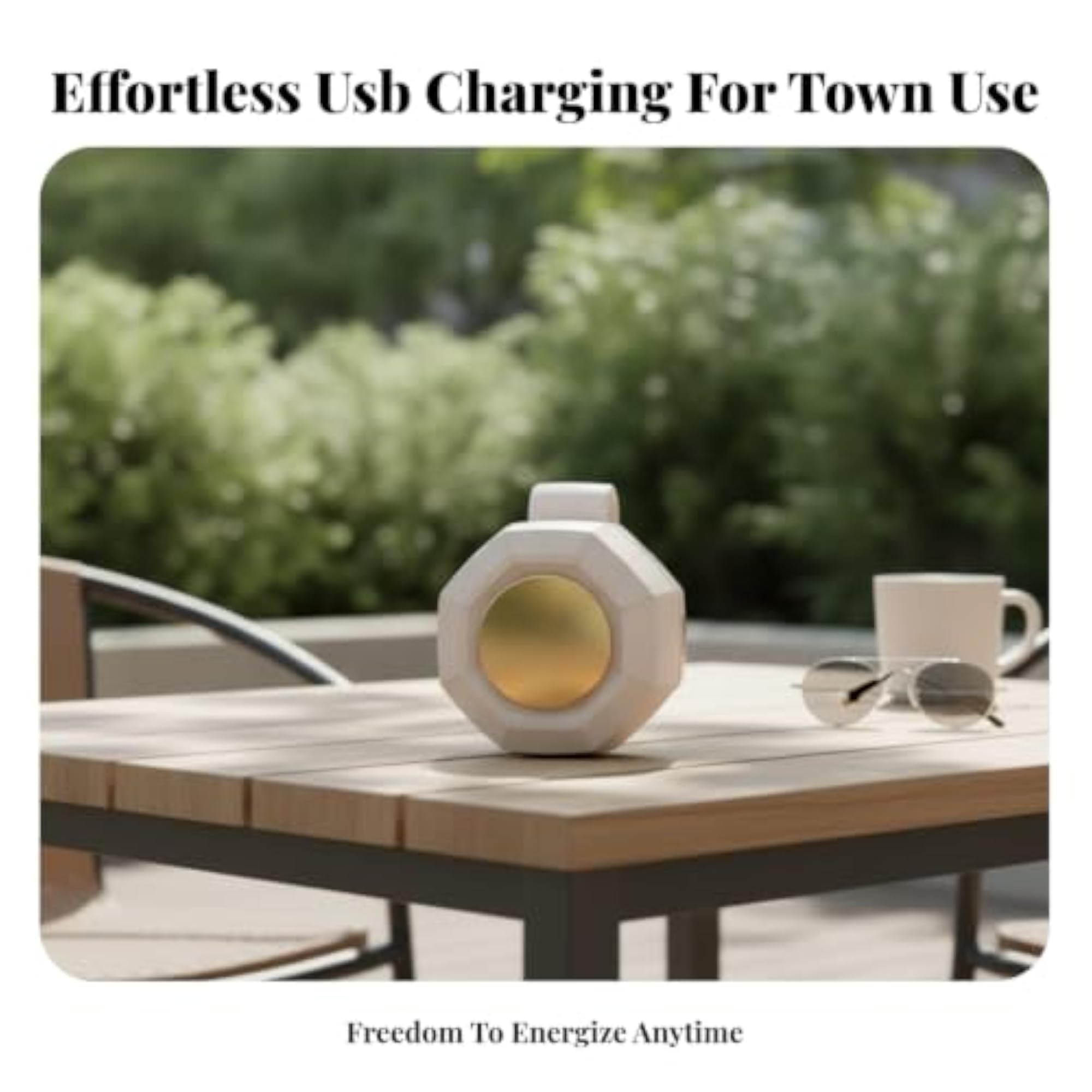 Compact USB Rechargeable Mini Clamp-on Fan, Black