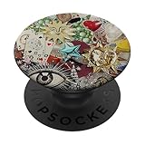 Eyes Hearts Flowers PopSockets PopGrip Adhesivo