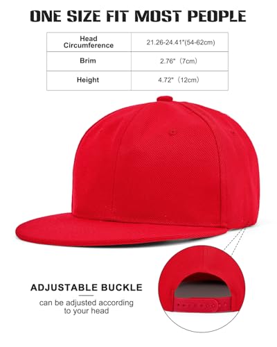 Image of Century Star Snapback Hats for Men Flat Bill Brim Baseball Cap Women Adjustable Hip Hop Style Blank Trucker Hat