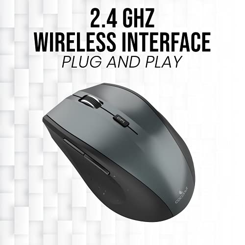 Image of Coconut WKM17 Marvel Wireless Keyboard and Mouse Combo for Windows, 2.4Ghz Wireless Range 6-10M, Full Sized Keyboard with 10 Multimedia Keys Palm Rest, 6 Button Mouse DPI Upto 1600, PC /Laptop
