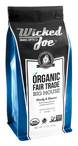 Wicked Joe Coffee Big House Ground, 12 oz, Blue