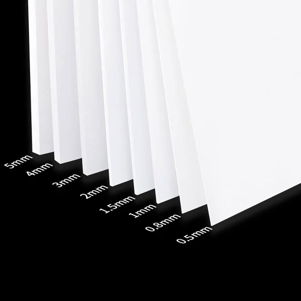 Hochwertige weiße ABS-Platten for DIY-Projekte – vielseitiges Bastel- und Prototyping-Material(200x300x5mmx 1Pcs)