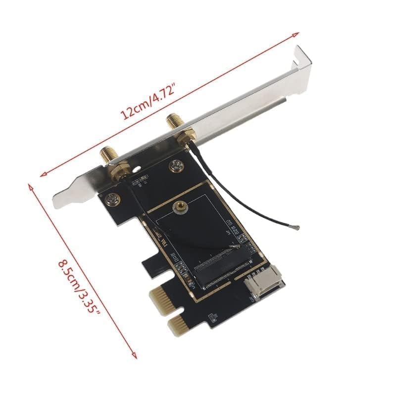 Convertidor de tarjeta Wi-Fi M.2 para laptop a PCIe x1 para escritorio con soporte Bluetooth miniatura 6