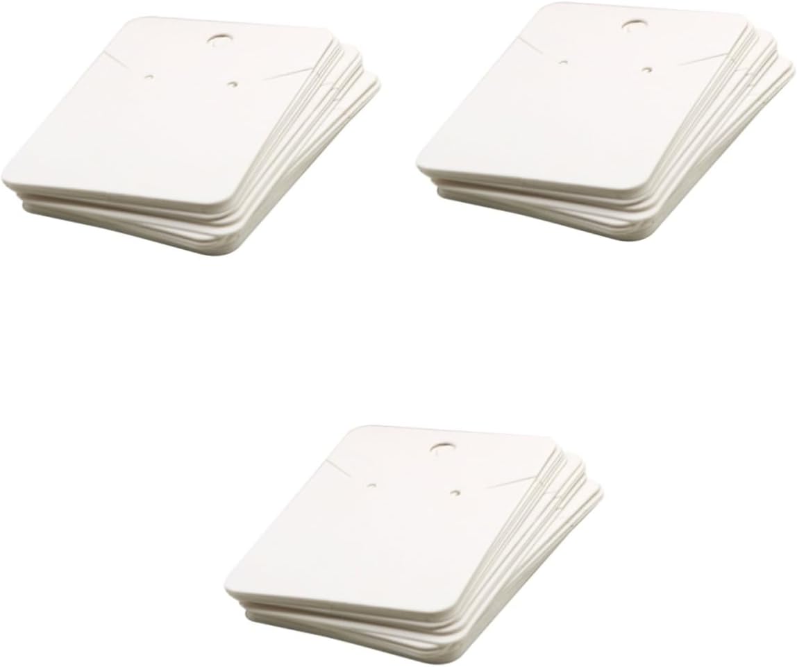 Tofficu 300pcs Necklace Display Cards Earring Holder Organizers for Selling Earring Cards for Jewelry Making Necklace Hanger Jewelry Packaging