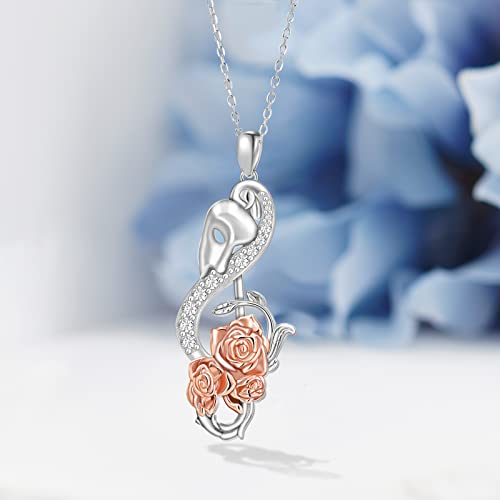 Phantom of the Opera Necklace 925 Sterling Silver Phantom of the Opera Merchandise Necklace Broadway Music Theater Gifts for Women Men2