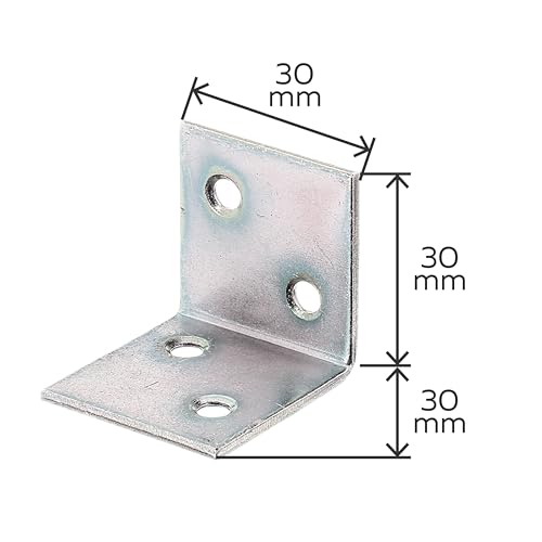 Alberts 332631 Breitwinkel | sendzimirverzinkt | 30 x 30 x 30 mm | 25er Set