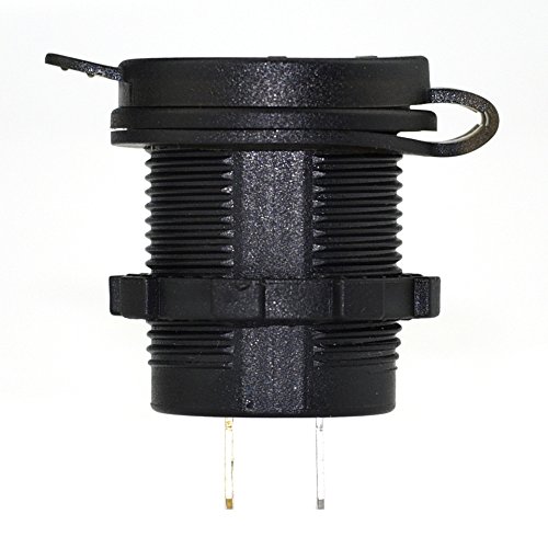 Cllena Waterproof Qc 3.0 Usb Charger Socket Power Outlet With Digital Voltmeter + Ammeter Monitoring For Car Boat Marine Rv Motorcycle Mobiles(Red) #TOP6