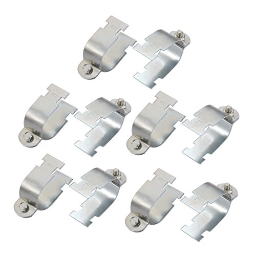 Ruilogod 10Pcs Rigid Steel Conduit Strut Mounted Clamp for 40mm Nominal Diameter Tube (id: 4fa fad 715 11b c6b