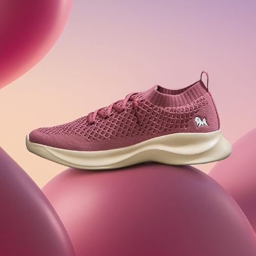 Image of Neeman's Knit Gliders Women Sneakers | Stylish Casual Shoes for Men with Airknit Breathable Upper | Anti-Skid EVA Sole Footwear | Lightweight Lace-Up Sneaker