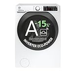 Hoover H-WASH 500 Lavatrice 9 Kg, Libera Installazione, Carica Frontale, Classe A-15%, 1400 Giri, Wi-Fi + BLE, App hOn, Motore Inverter BPM, 54 x 85 x 60 cm (P x A x L cm), Bianca-HW49AMBC7/1-S