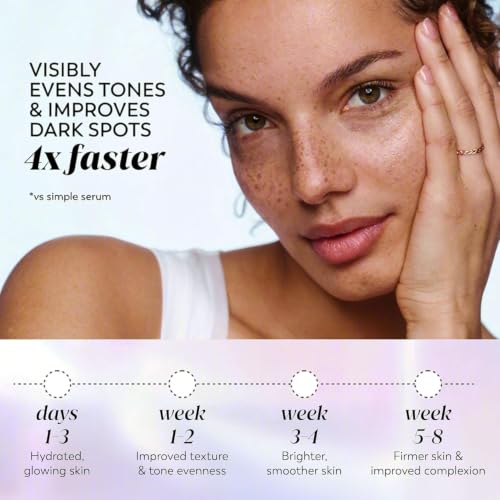 Image of Olay Super Serum - Glow Serum for Face - Activated Niacinamide, Vitamin C & E, Collagen Peptide, AHA - 5-in-1 Benefits - Brightens, Hydrates, Smooths, Firms, Evens Tone, Proactive Anti-Aging, 1.0 Oz