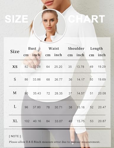Akewei White Workout Jackets For Woman Women'S Workout Yoga Jacket Full Zip Running Track Jacket White M thumb #4