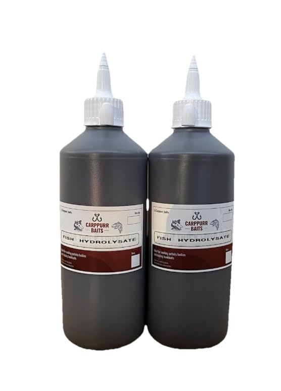 Carppurr baits 500ml-1L-2L-3L-5L - fish Hydrolysate – Premium Carp Fishing Liquid Attractor – High Protein Hydrolysate Bait Additive for Boilies, Pellets & Groundbait (2x 500ml)