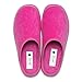 DrLuigi Women Fashionable Cozy Medical Slippers - Memory Foam Layer Polyurethane Sole Indoor Outdoor Italian Cotton Slippers - Relieves Pressure Improves Peripheral Blood Circulation - 8 F, Fuchsia