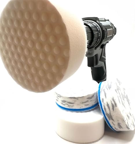 Image of 3.5 inch Drill Powered Magic Sponge & Scour Eraser Kit with Drill Attachment
