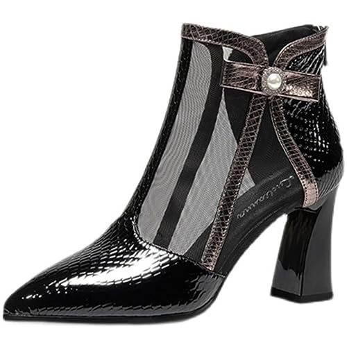 Bottes à talons hauts et plateforme pour femme RXZCHH Purubylley en maille et strass