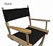 Replacement Cover Canvas for Directors Chair (Round Stick) - Black