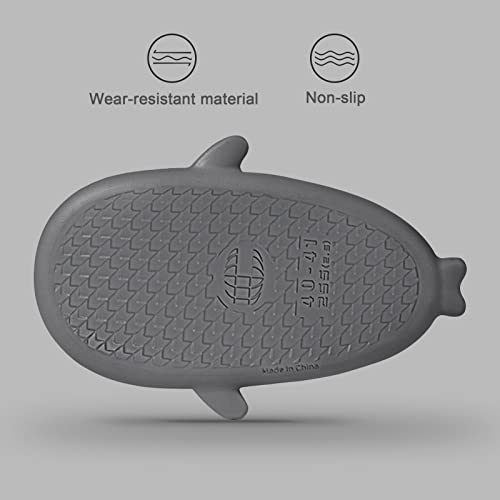 MoneRffi Shark Slides for Women Men Cloud Shark Slides Novelty Open Toe Sandals Cute Shark Slippers Non-Slip Beach Pool Shower Shoes3