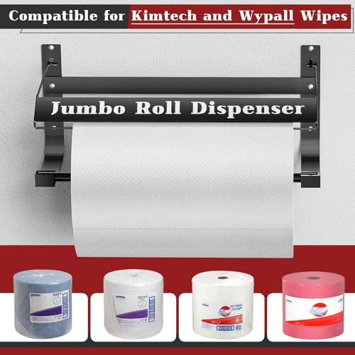 Image of Wall Mounted Wiper Dispenser, Jumbo Paper Towel Dispenser, 17.0 inchx8.5 inchx7.5 inch