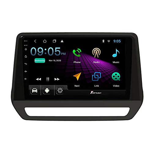 TOPNAVI Center Multimeida Universal Radio and Fascia Dash Installation Kit for Renault Triber 2019 2020 Android 10.0 Car Radio GPS