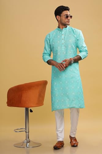 Image of BE ACTIVE Cotton | Traditional and Elegant Look | Indian Kurta for Men | Full Sleeve Kurta