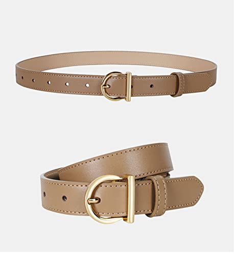 Toptim Womens Belts Stitching Leather Belt for Jeans Pants Dress3