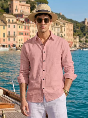 Image of NexaFlair Man's Casual | Formal | Linen| Cotton | Regular Wear Collared | Fit Shirt for Men