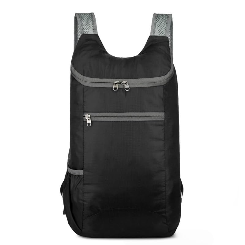 Mochila Plegable de Gran Capacidad Negra miniatura 3