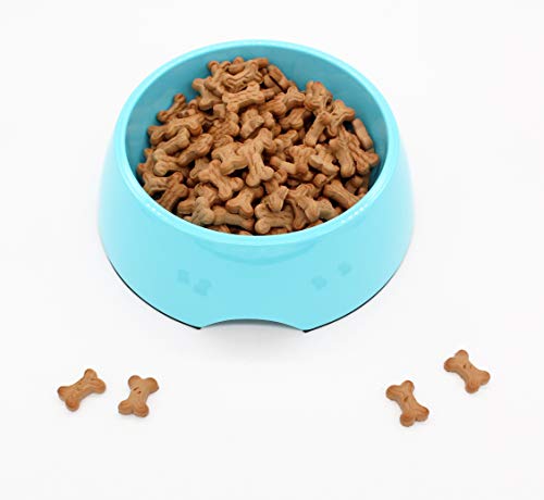 Image of The Pets Company Stainless Steel & Melamine Dog Feeding Bowl| Food Bowl for Dogs and Cats, 420 Ml, Medium, Blue