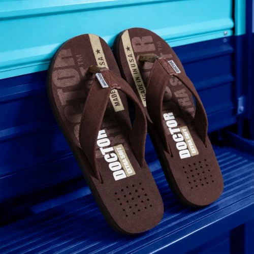 Image of DOCTOR EXTRA SOFT Slipper Care Orthopaedic and Diabetic Super Fitting Comfort Doctor Slipper, DR. Slipper, Flip-Flop, Slides and House Slipper for Men's Men's-FeelGood-D-31