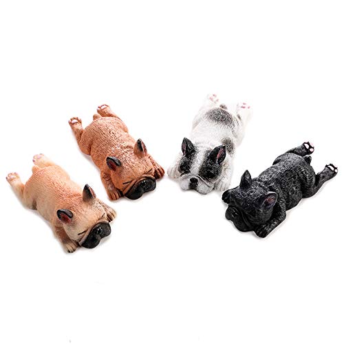 4 imanes decorativos de bulldog para refrigerador miniatura 2