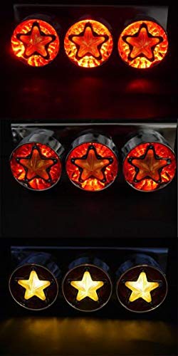 Amazon | 【WNJAPAN】星型 3連トラックテールランプ 左右セット 小