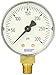 WIKA 8990161 Commercial Pressure Gauge, Dry-Filled, Copper Alloy Wetted Parts, 2" Dial, 0-300 psi Range, +/-3/2/3% Accuracy, 1/8" Male NPT Connection, Bottom Mount