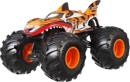 Hot Wheels Monster Trucks Oversized Tiger Shark in 1:24 Scale - image 3