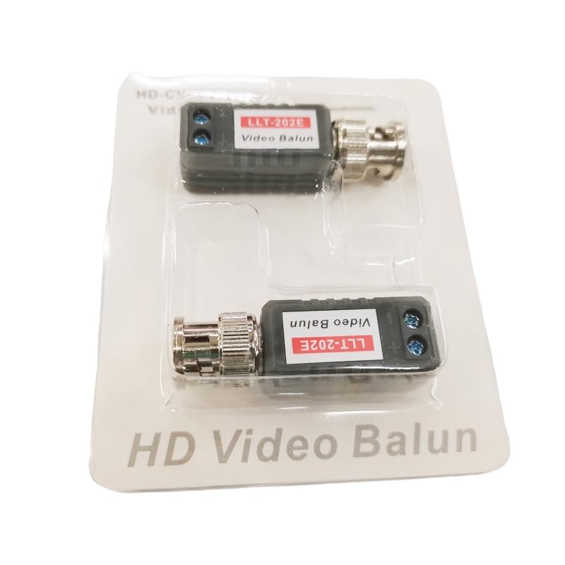 Wiring Connecting Terminals - NCHTEK HD-CVI/TVI/AHD Passive Video Balun, Camera CCTV BNC CAT5 Video Balun Transceiver Adapter / 1PAIRS(2PCS)