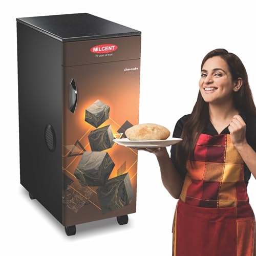 Image of Milcent Stylo Flour Mill (Coco Cube) | Fully Automatic Atta Chakki for Home | 1 HP ISI Motor | Stainless Steel Container | Auto Start /Stop | Child Safety Lock | Domestic Flour Mill Machine